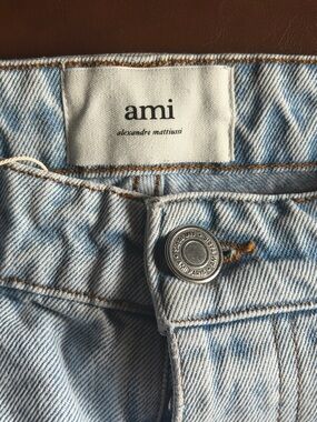 AMI Light Blue Straight Men’s Jeans by Alexandre Mattiussi